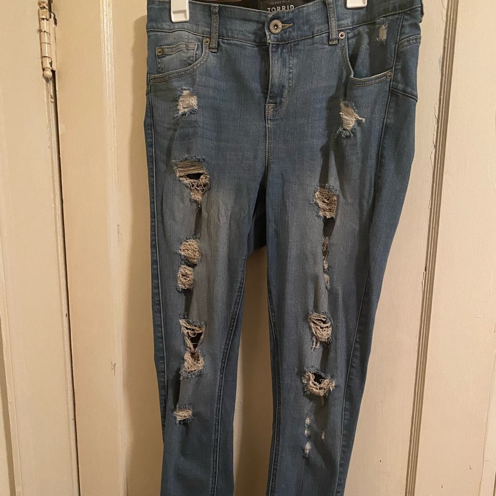 Bombshell skinny torrid distressed jeans